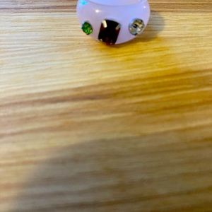 Light Pink Resin Ring